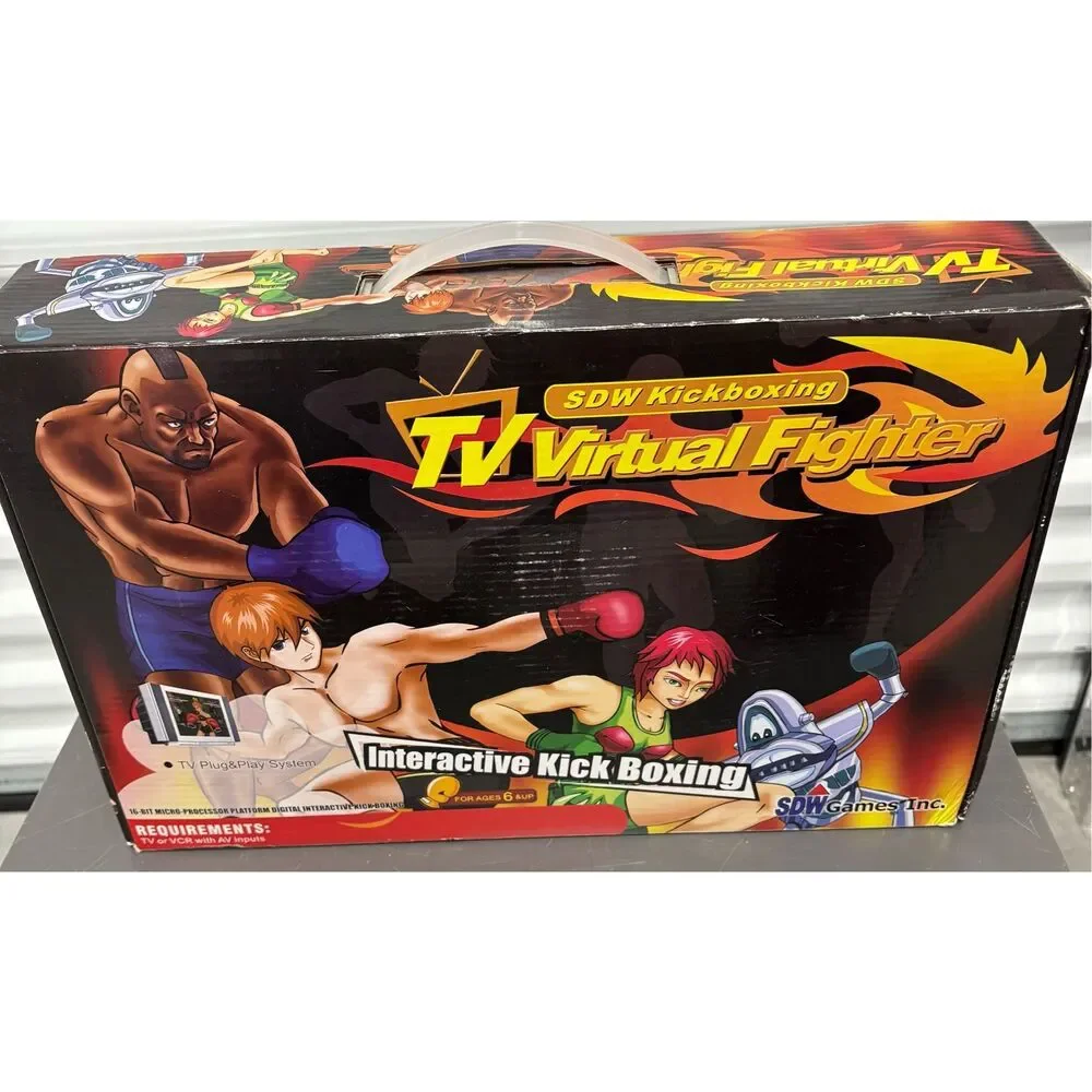 TV VIRTUAL FIGHTER Plug And Play Game Interactive Kick Boxing TV Vintage NEW OPE